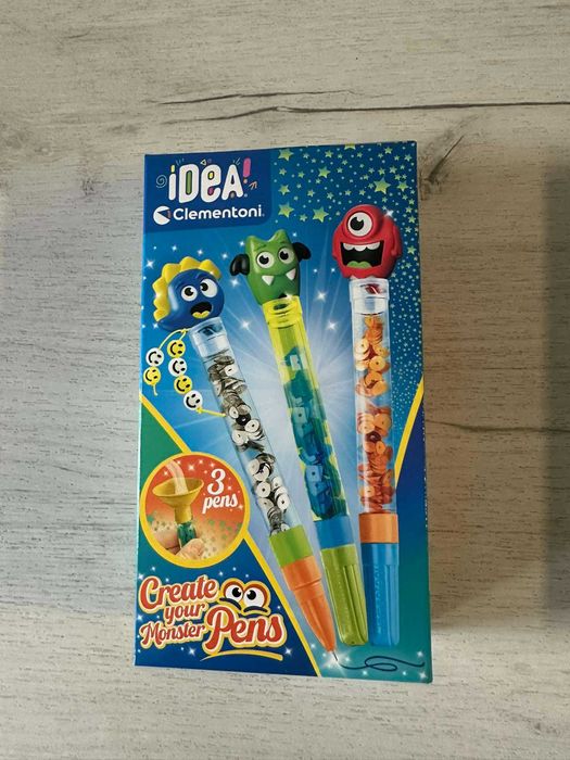 Clementoni Idea Mini Fabryka Monster Długopisów zestaw kreatywny