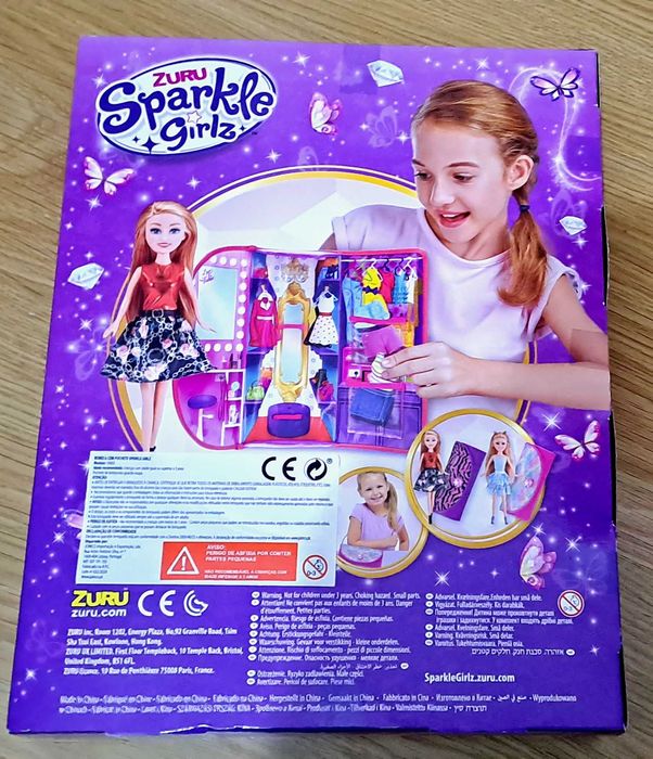 Boneca Sparkle Girlz com bolsa (Novo)