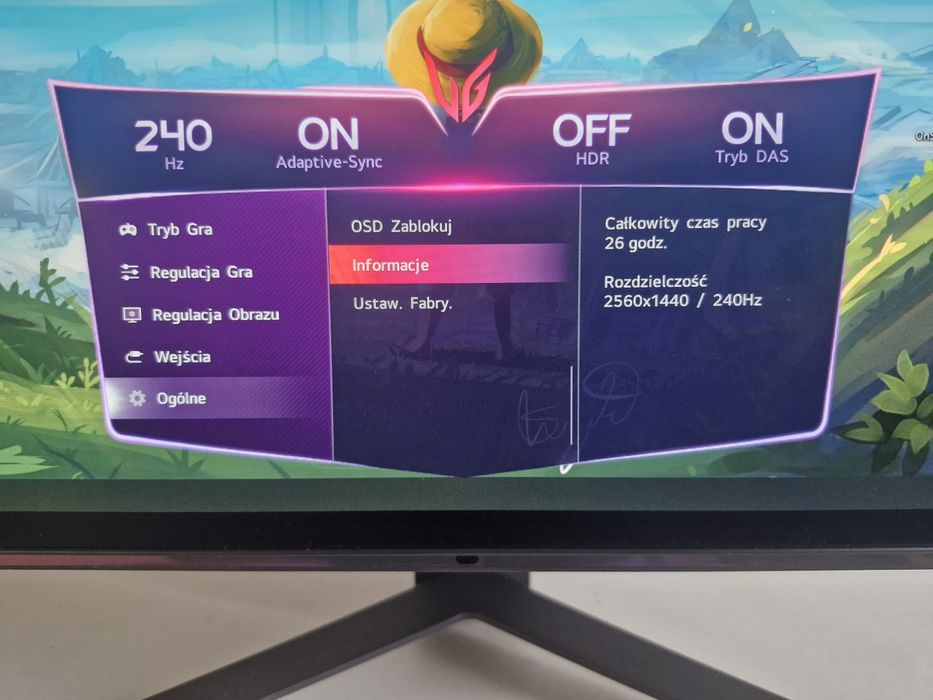 Lg Electronics 27Gs95Qx-B Oled Monitor 27'' 1440P 240Hz