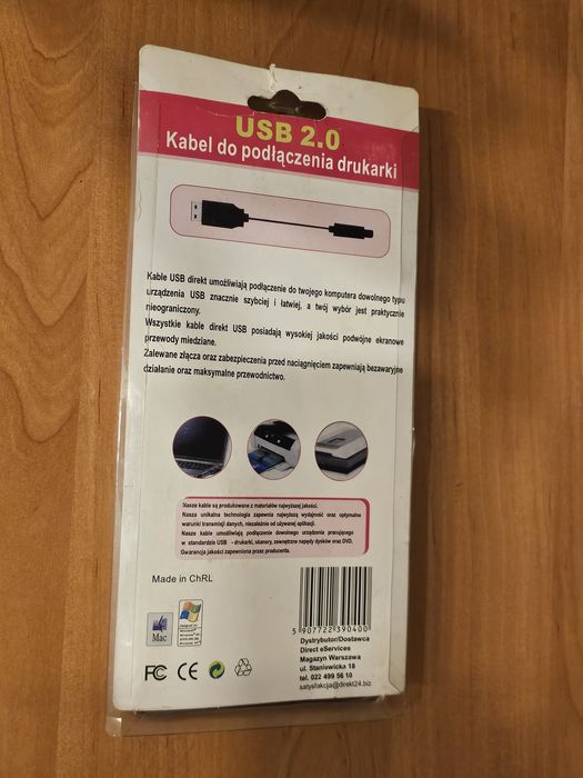 Kabel do podłączenia drukarki USB 2.0
