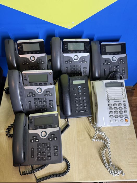 Zestaw 7x telefon Cisco IP VoIP  + Panasonic