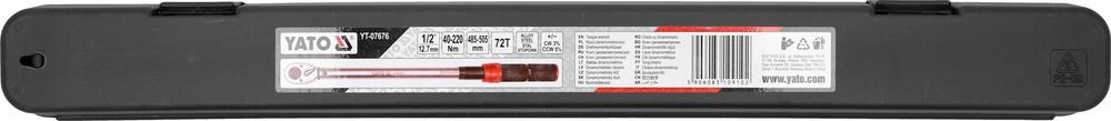 Klucz dynamometryczny 1/2" 40-220 Nm Yato do wymiany kół opon YT-07676