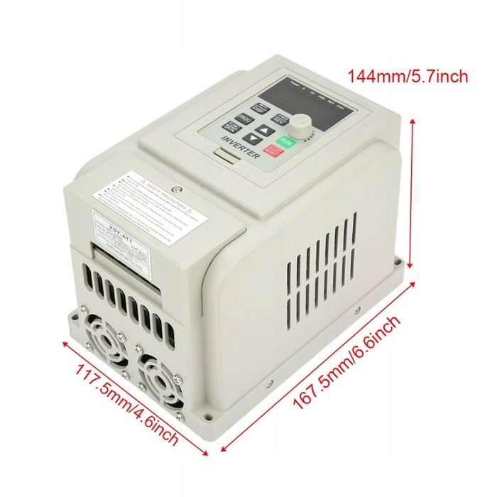 Falownik jednofazowa przetwornica częstotliwości  2,2KW 220V