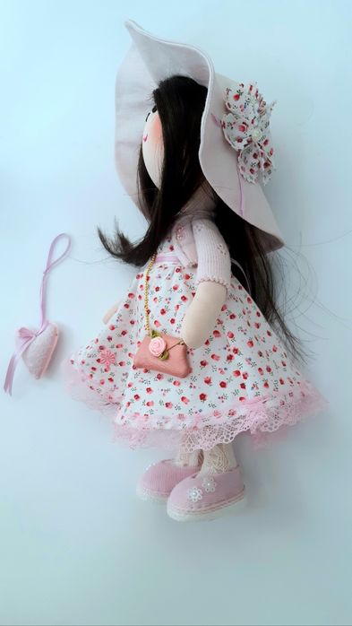 Текстильная кукла ручной работы  ситцевая свадьба