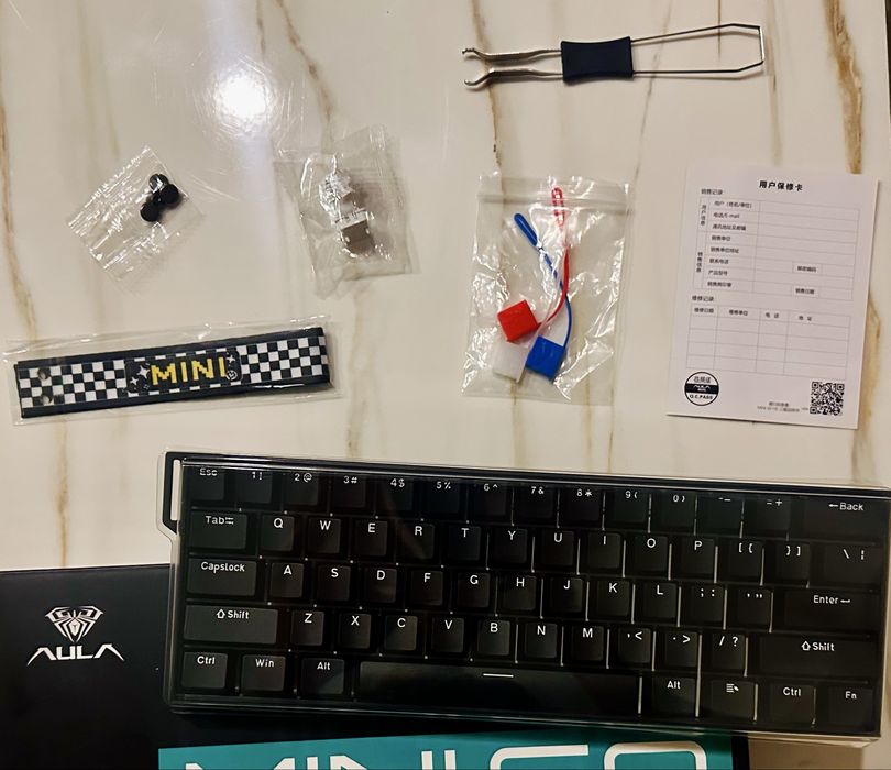 Безпровідні, Магнітні клавіатури Aula (win) mini 60 he.