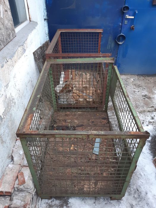 Skrzyniopalety metalowe, kosze na drewno