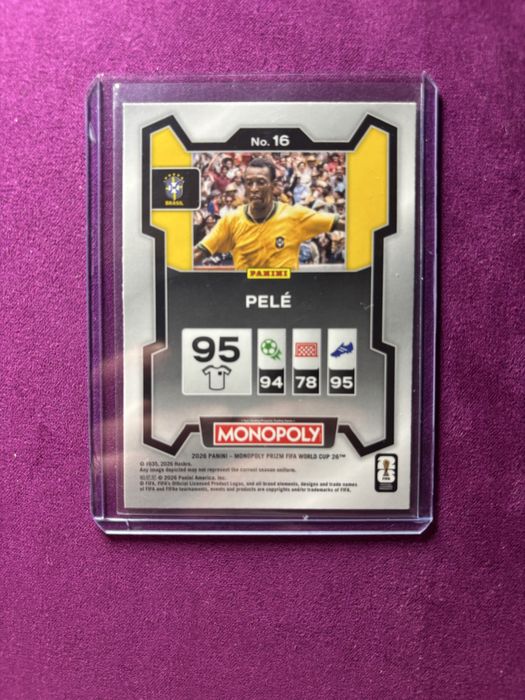 Pelé card panini prizm 2026 brasil
