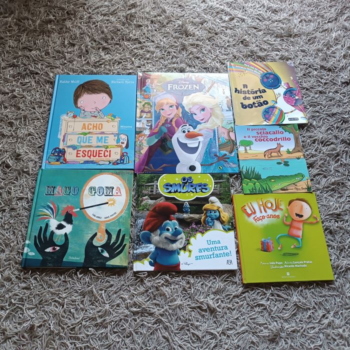 conjunto 7 livros infantis