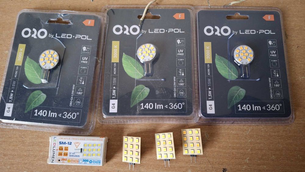 Oprawy halogenowe +wkłady LED