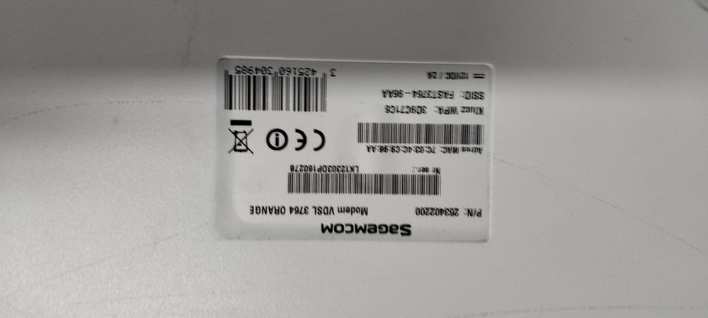 Modem VDSL Segemcom 3764