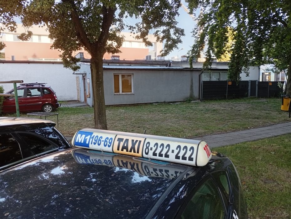 Lampa taxi, kogut, glapa duża na magnesach
