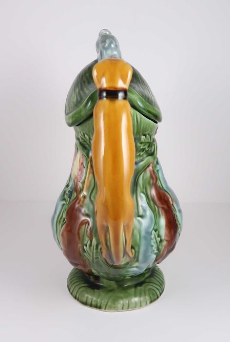 Jarro de caça - faiança das Caldas da Rainha