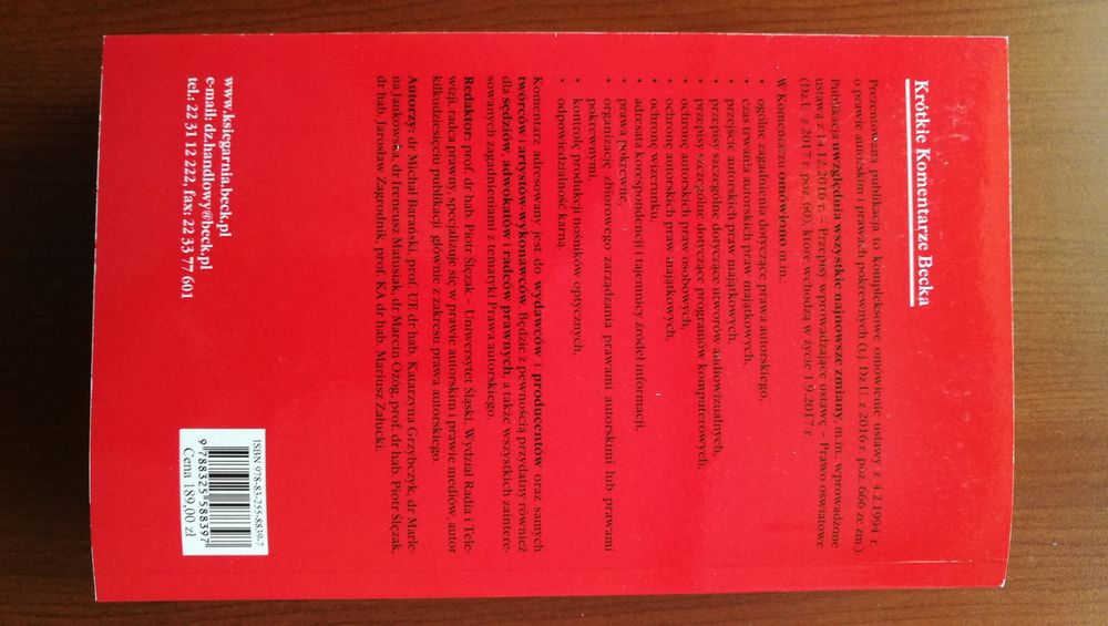 Krótkie Komentarze Becka Piotr Ślęzek (red.)