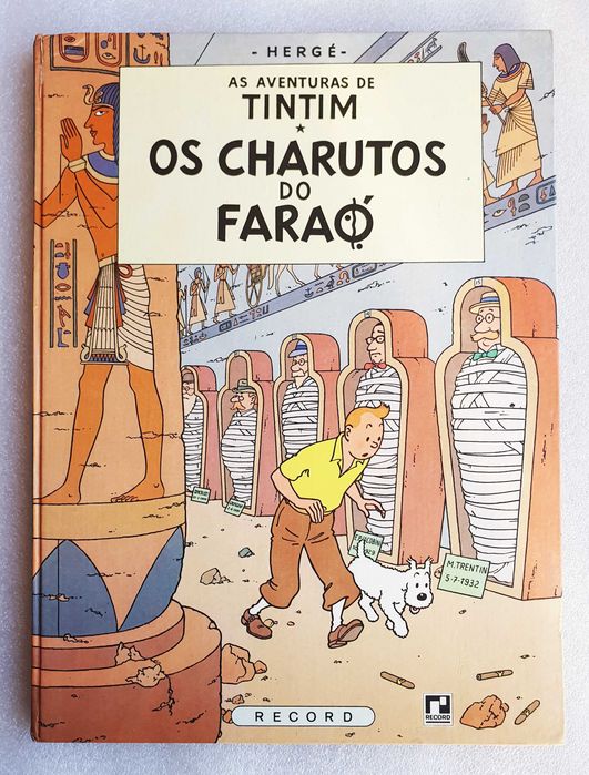 Álbum BD ~ "TINTIM e Os Charutos do Faraó" ~ Record ~ Capa Dura