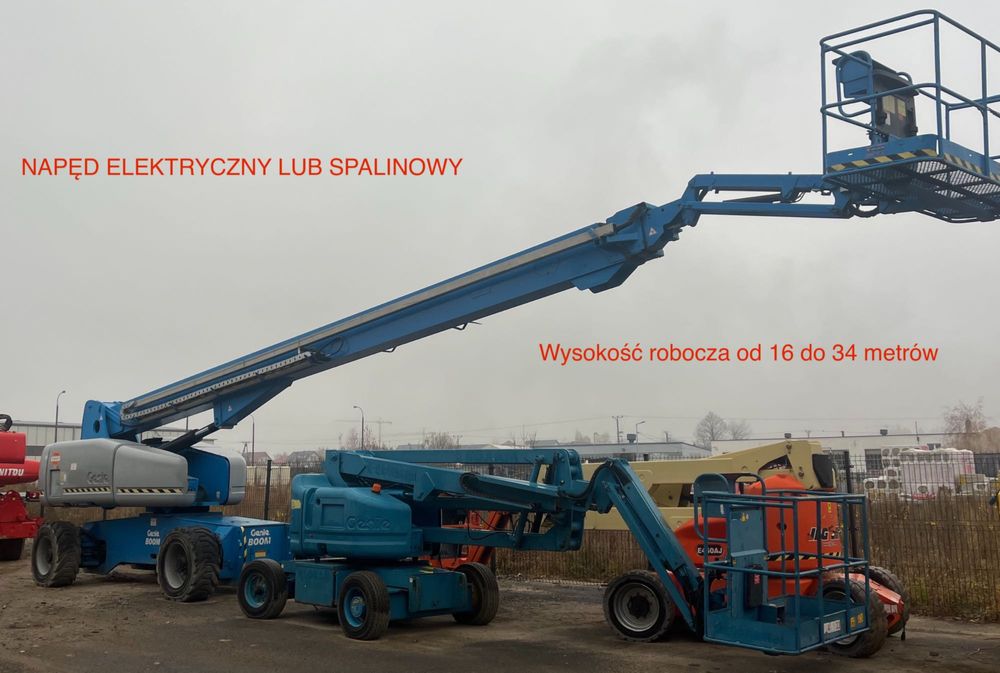Podnośnik Przegubowo teleskopowy spalinowy lub elektryczny do 43 m wys
