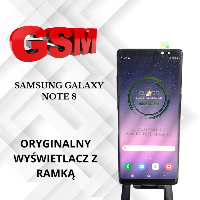 Oryginalny wyświetlacz AMOLED Samsung Galaxy Note 8 N950 z ramką 6,30"