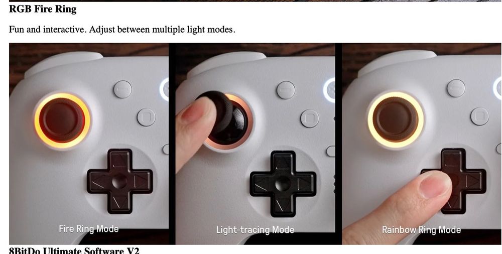 Геймпад 8BitDo Ultimate 2 Gamepad беспроводной для Apple, Android ПК