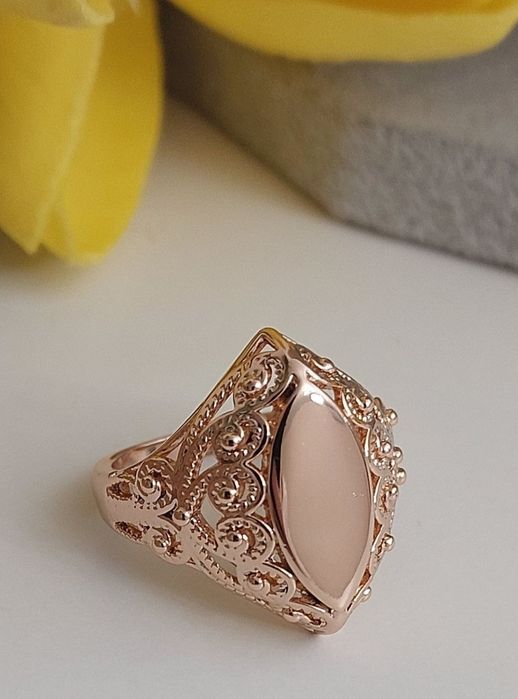 Sygnet Różowe złoto 585.