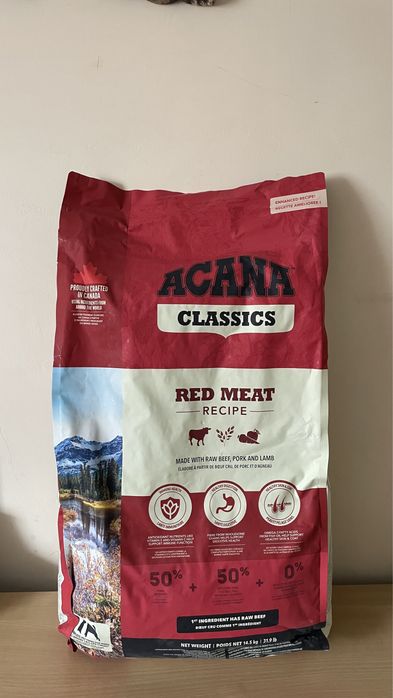 ACANA CLASSICS Red Meat 9.7 кг, 14.5 кг сухий корм для собак