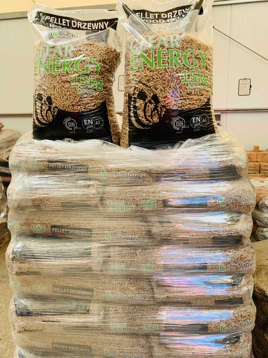 Pellet FOR NATURE  Clear Energy  EN Plus,czyste spalanie,mało popiołu