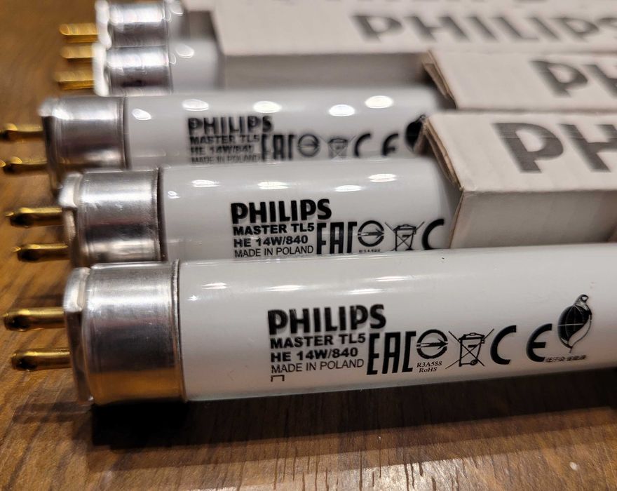 17 nowych świetlówek Philips MASTER TL5 HE 14W/840 G5 - nowe