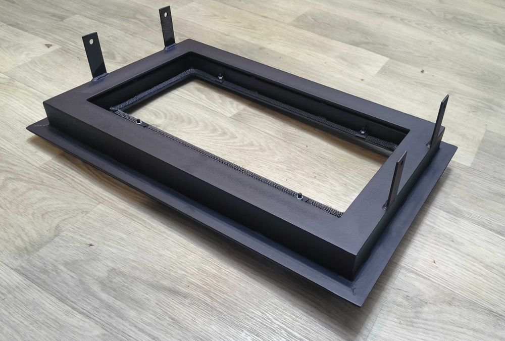 Дверця 35*55см для печі та каміна зі склом, дверца печная каминная