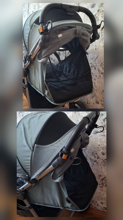 Прогулянкова коляска Espiro Wave TURQUOISE з аксесуарами,візочок до 4р