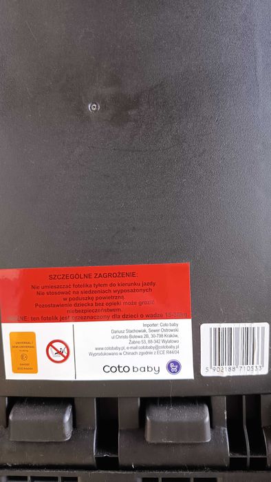 Fotelik samochodowy dziecięcy COTObaby Rumba PRO 15-35 kg ISOFIX