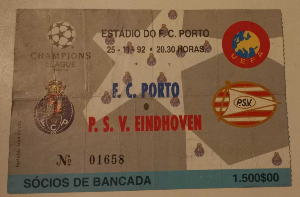 Bilhetes de Futebol do F.C.Porto /Benfica/Maritimo/Salgueiros