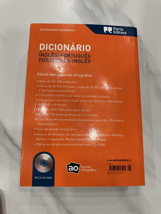 Dicionario Porto Editora Portugues-Inglês