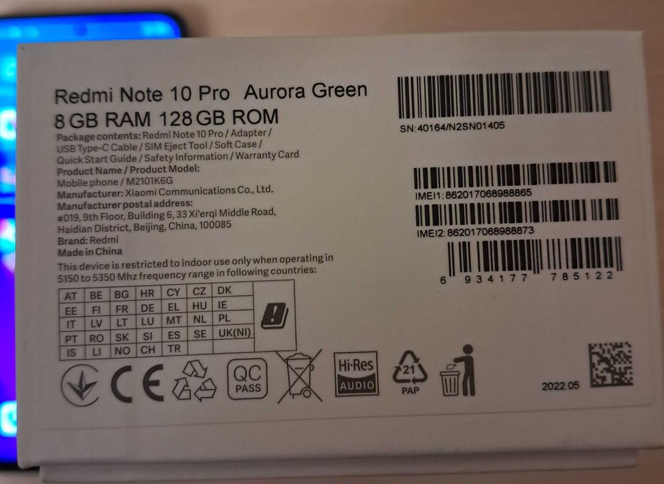 Смартфон redmi Note 10 Pro