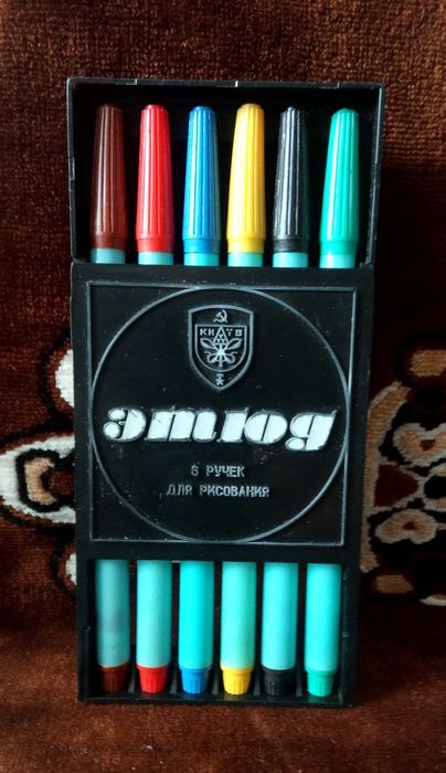 фламастеры ссср 1984 года на подставке