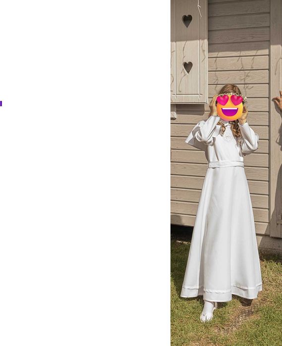 alba komunijna dla dziewczynki 140-146