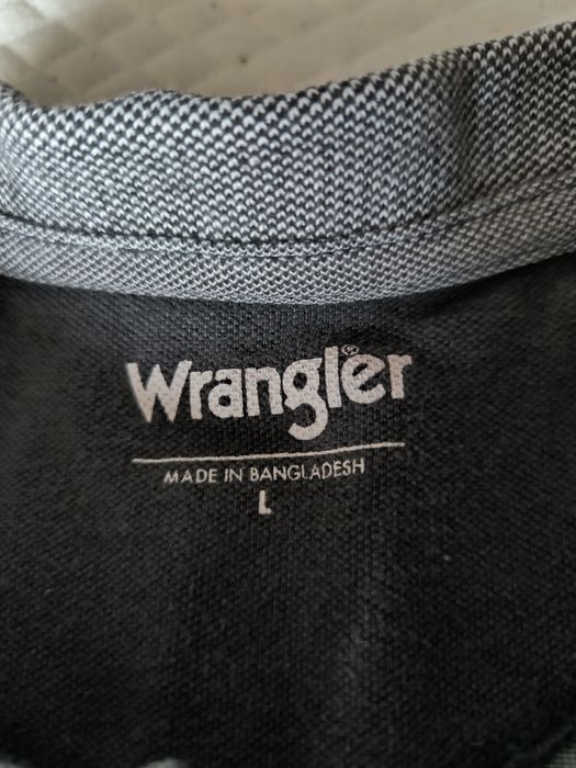 Wrangler koszulka polo M/L męska szara
