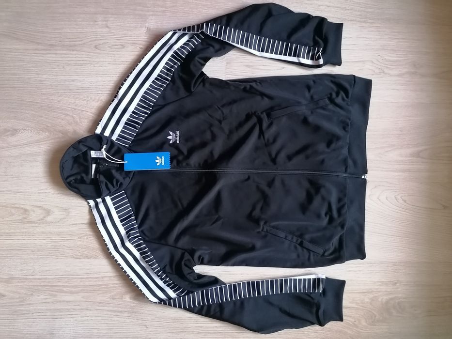 Bluza Adidas Originals na suwak 34 nowa kurtka letnia S czarna
