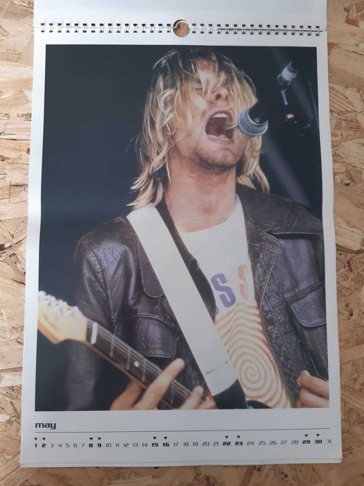 Calendário Nirvana Kurt Cobain