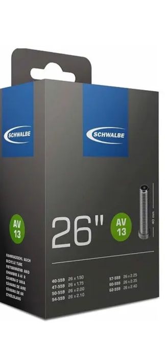 Камера 26 (40/62x559) Schwalbe AV13 Schrader 40мм