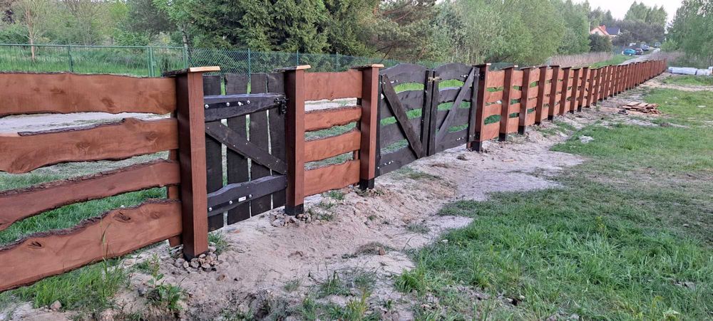 Płot drewniany typu "Rancho"