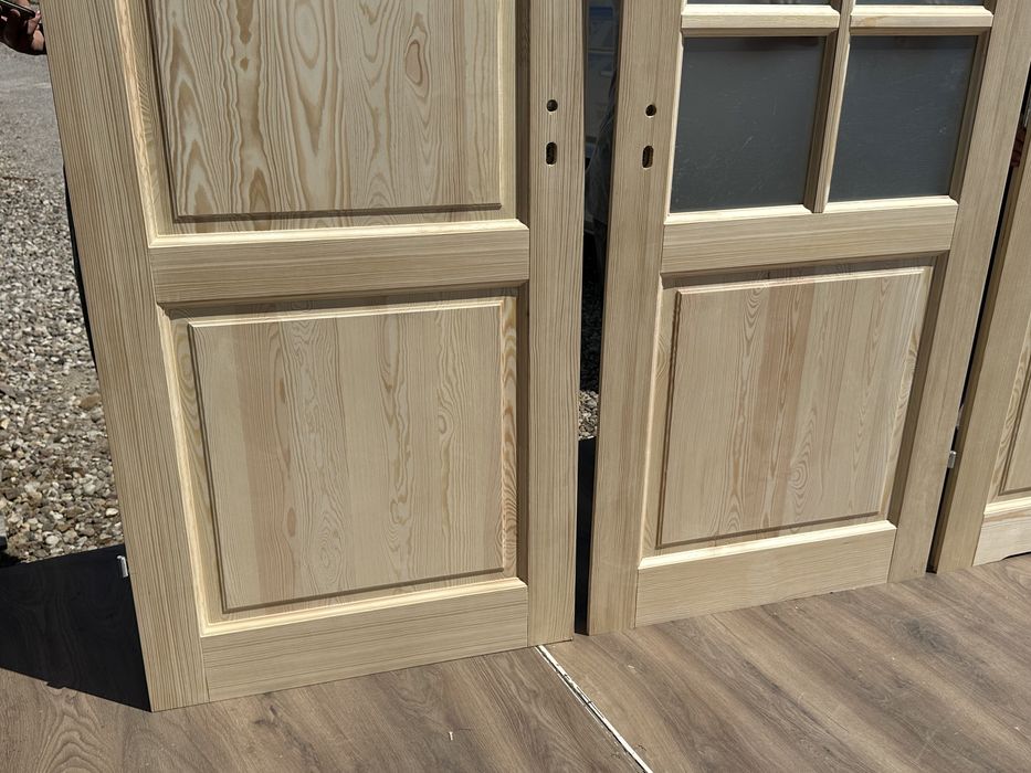 Drzwi lite drewniane wewnętrzne sosnowe NA KAŻDY WYMIAR cała Polska