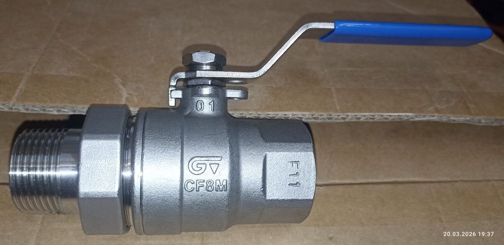 Кран шаровой из нержавеющей стали DN25 1" PN63 (1000 WOG)