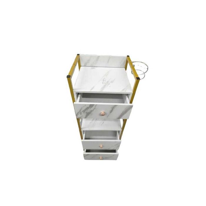 Armário de Estética e Beleza Dourado e Branco NOVO e PROFISSIONAL