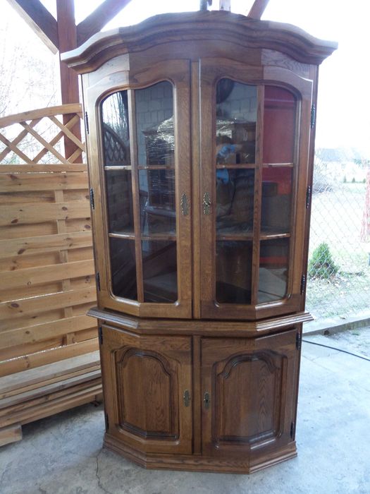 zestaw mebli FLANDERN  narożna witryna i komoda stan bdb DOWÓZ WYSYŁKA