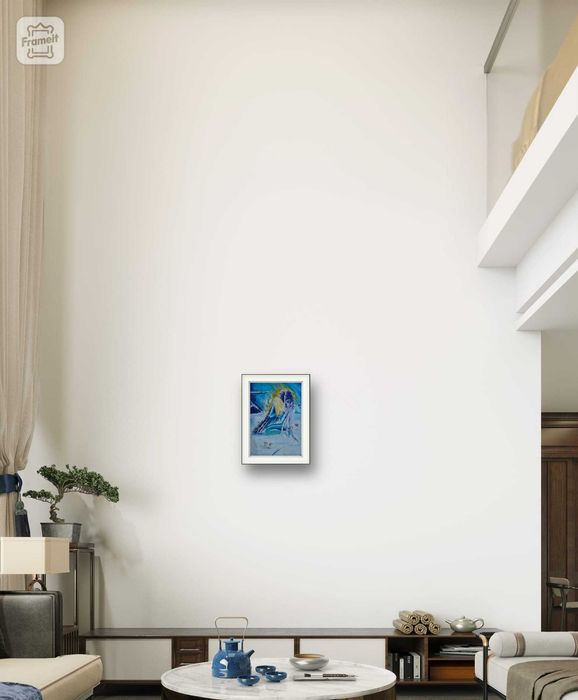 "Anioł" obraz tempera