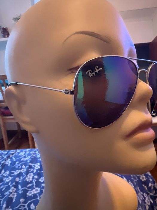 Óculos de sol Ray-Ban Aviator espelhados  – originais