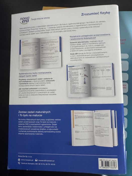 Maturalne karty pracy, zrozumieć fizykę 1
