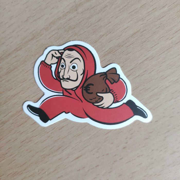 50 Stickers Autocolantes La Casa De Papel