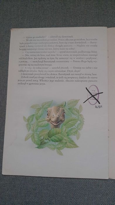 Jak żółw Bursztynek szukał domu piękne ilustracje Andrzej Kłapyta