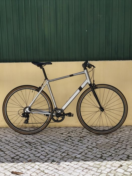 Bicicleta Estrada flat bar  city bike  btwin triban