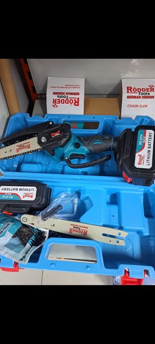 Piła akumulatorowa 8cali 2x akumulator  6ah walizka 2 łańcuchy 2x prow