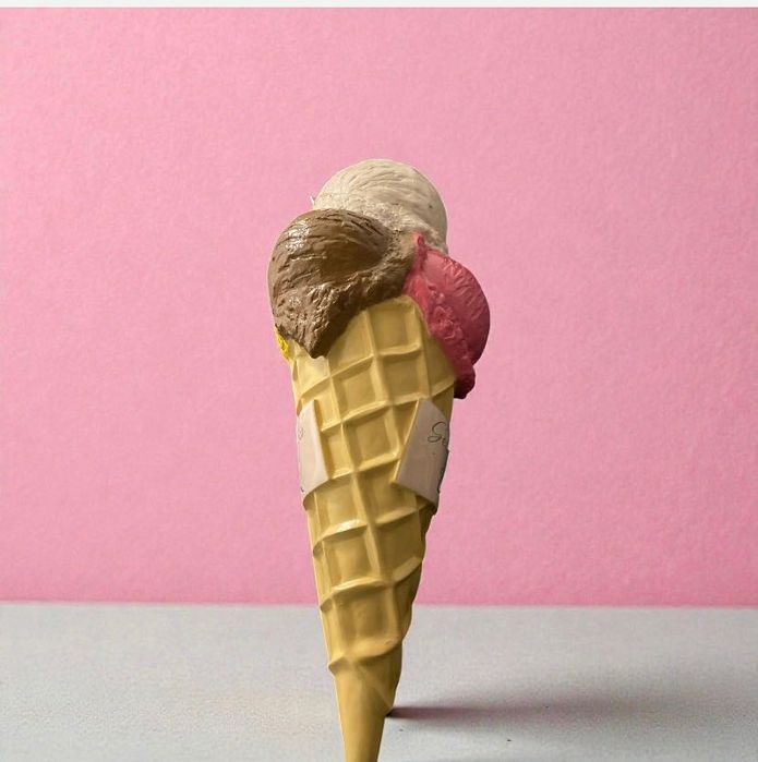 Cone gelado publicidade